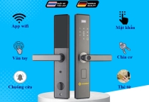 Khoá vân tay, khoá cửa gỗ HB CG62 HUBERT chính hãng tiêu chuẩn Đức sản xuất Thái Lan giá tốt hiện nay.