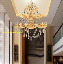 Đèn chùm pha lê nến EU C2069/30