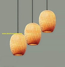 Đèn thả mây tre hình bình hoa hai lớp MT22/23/24