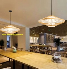 Đèn mây tre hình đĩa bay MT57