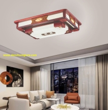 Đèn ốp trần gỗ EU MG002