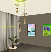 Đèn thả pha lê EU T6161/3