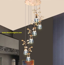 Đèn thả thông tầng pha lê NC 307/6