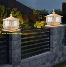 Đèn trụ cổng cầu thuỷ tinh NVT 140 (Ø200 x H330)