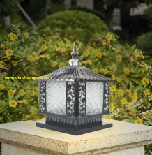 Đèn trụ cổng cầu thuỷ tinh NVT 141 (Ø200 x H330)