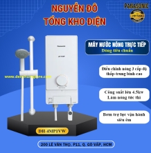 Máy nước nóng trực tiếp Panasonic DH-4MP1VW có bơm trợ lực, dòng tiêu chuẩn điều chỉnh nhiệt độ theo 3 cấp độ 