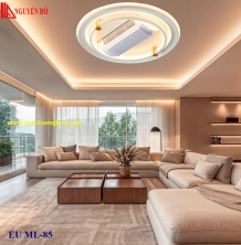 Quạt không cánh, quạt trần không cánh EU ML-85, công suất 25W, điều khiển bằng Remote, bóng led 3 chế độ ánh sáng