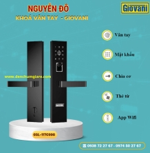 Khoá vân tay cửa gỗ, khoá cửa gỗ GIOVANI GSL-117C99G tiêu chuẩn Hàn Quốc với 4 tính năng nổi bật
