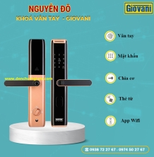 Khoá vân tay cửa gỗ, khoá cửa gỗ GIOVANI GSL-A3RG/ GSL-A3BK tiêu chuẩn Hàn Quốc với 5 tính năng nổi bật