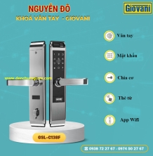 Khoá vân tay cửa gỗ, khoá cửa gỗ GIOVANI GSL-C138F tiêu chuẩn Hàn Quốc với 5 tính năng nổi bật