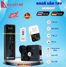 Khoá vân tay cửa cổng Hubert  HB CCI5 TITAN EU tiêu chuẩn Đức với 7 tính năng nổi bật