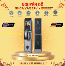 Khoá vân tay cửa gỗ HUBERT HB CG77 Copper/Black Pearl  tiêu chuẩn Đức với 6 tính năng nổi bật