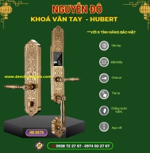  Khoá vân tay đại sảnh HUBERT HB DS79 Gold tiêu chuẩn Đức với 6 tính năng nổi bật