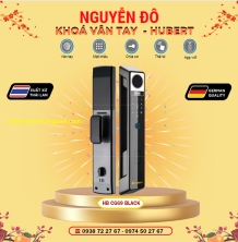 Khoá vân tay cửa gỗ HUBERT HB CG69 Black tiêu chuẩn Đức với 5 tính năng nổi bật