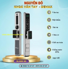 Khoá vân tay cửa nhôm Demax SL606 SD/ SL506 SD tiêu chuẩn Đức với 7 tính năng nổi bật 