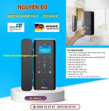 Khoá vân tay cửa kính Demax SL 900G tiêu chuẩn Đức với 9 tính năng nổi bật