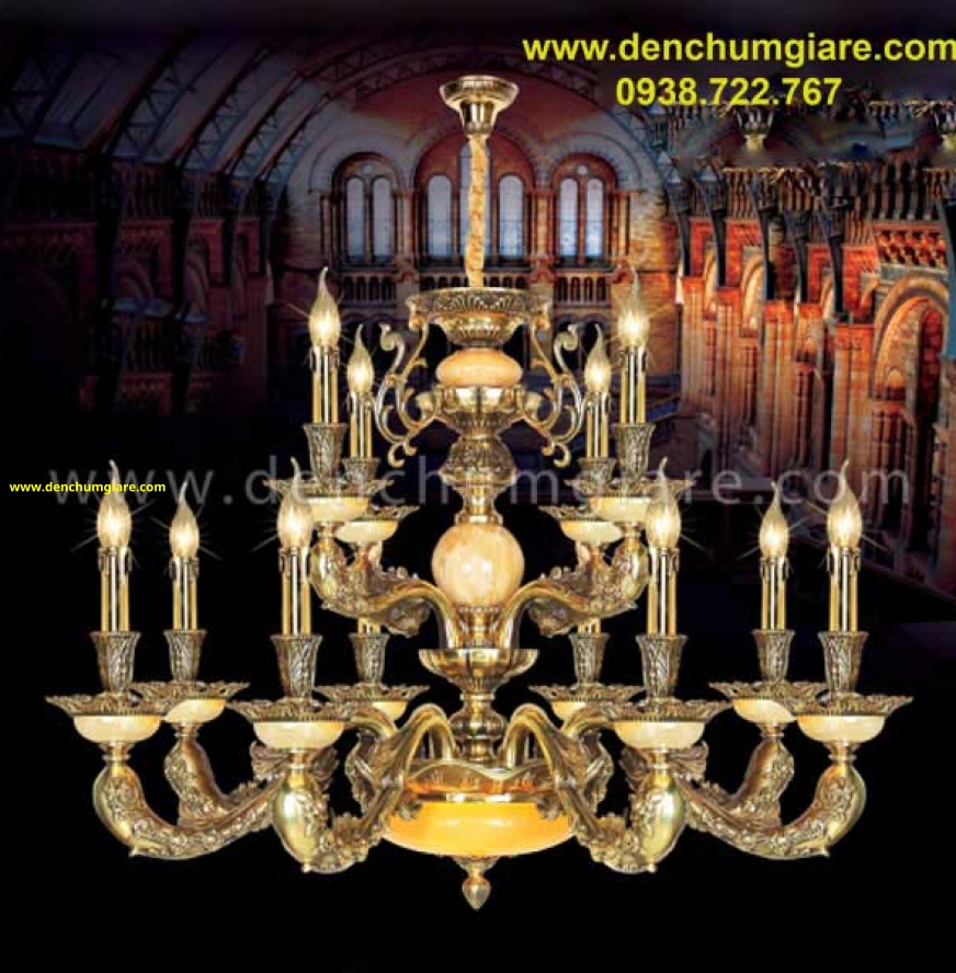 Đèn chùm đồng NC 1117/12