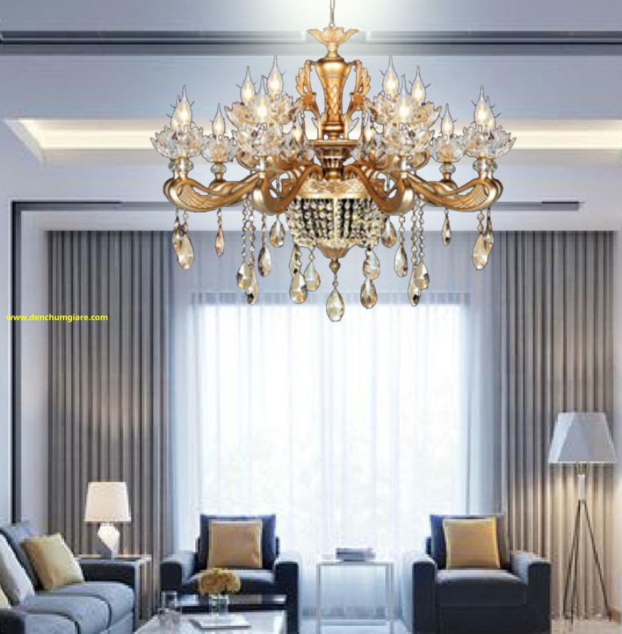 Đèn chùm pha lê nến NC 9903/15