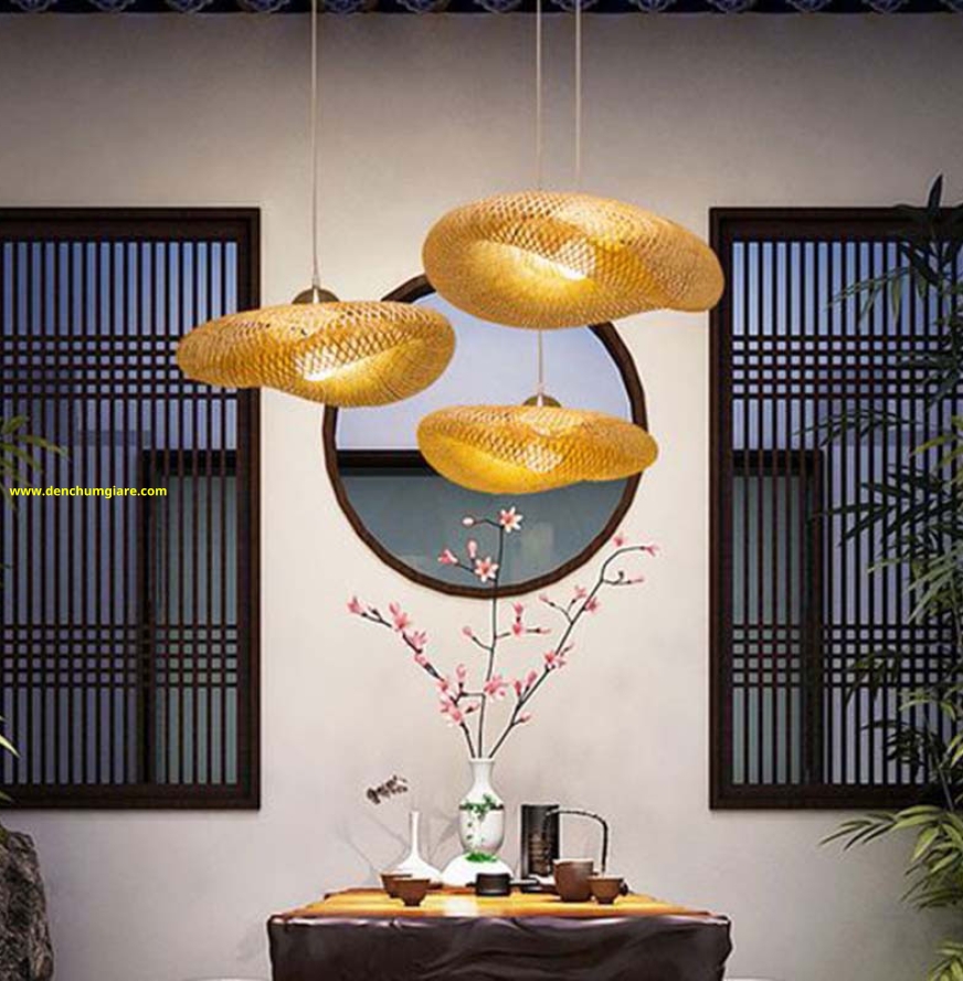 Đèn mây tre hình vô cực MT93