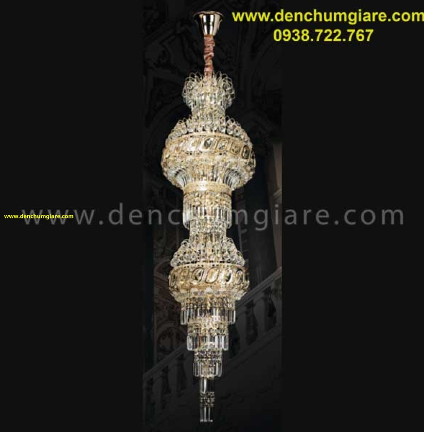 Đèn thả thông tầng pha lê CFL-A18