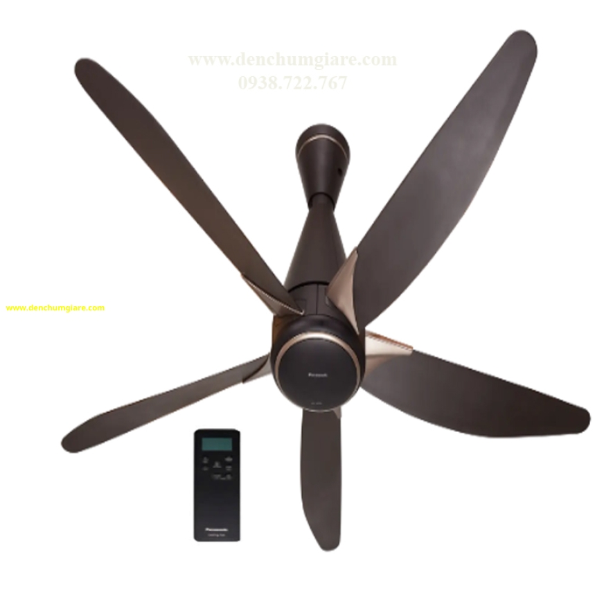 Quạt trần Panasonic 5 cánh F-60GDS thiết kế hiện đại sang trọng với động cơ DC tiết kiệm điện năng (mẫu mới 2024)