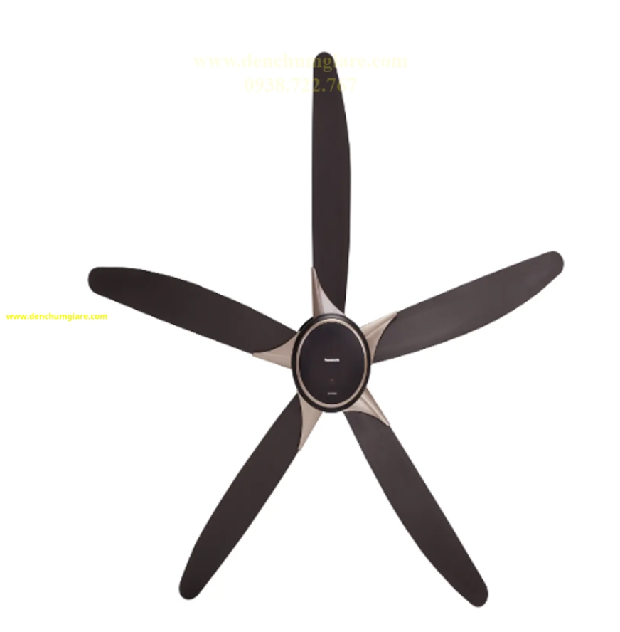 Quạt trần Panasonic 5 cánh F-60GDS thiết kế hiện đại sang trọng với động cơ DC tiết kiệm điện năng (mẫu mới 2024)