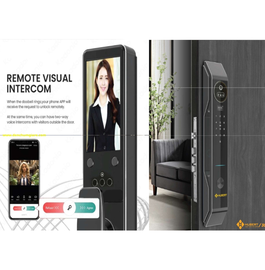 Khoá vân tay cửa gỗ HUBERT HB CGI7 EU tiêu chuẩn Đức với 8 tính năng nổi bật