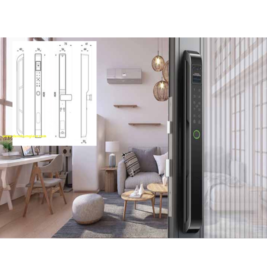 Khoá vân tay cửa nhôm HUBERT HB CN80F tiêu chuẩn Đức với 7 tính năng nổi bật